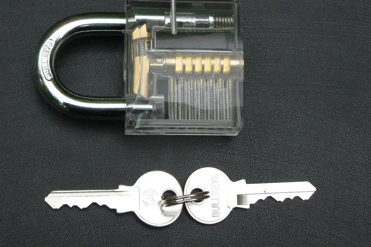 Locksmith of the Laguna Niguel Locksmith team cutting a key in the workshop